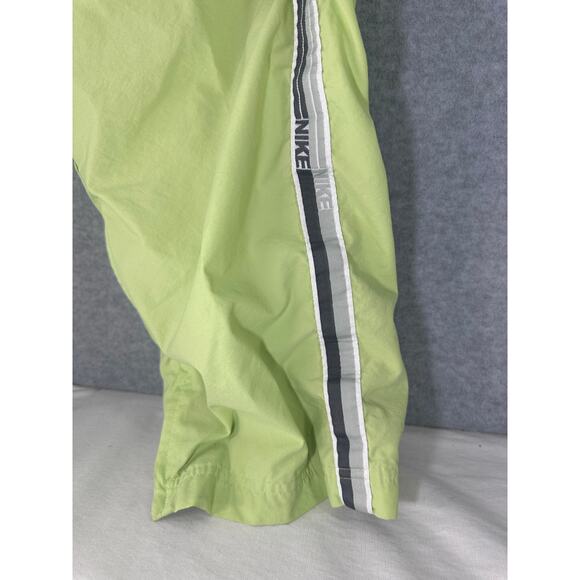 Nike Green Women's sz M Striped Pants Cargo Sweatshirt Lined Track Pants Y2K - Picture 3 of 12